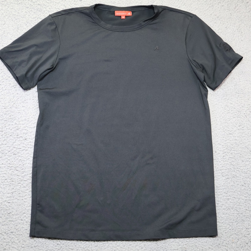 Redvanly Mens Short Sleeve Performance T-Shirt Black HGC Logo Golf Gym Size M